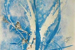 Kék csendélet 1. 2003. 23×14cm, monotípia