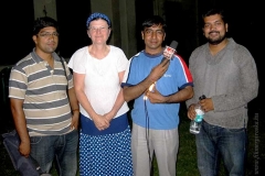 A India News munkatársaival Jodhpurban