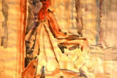 Vizsgamunka 2002. 40×60cm, akvarell