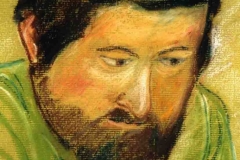 Portré Csóri Mikilósról 2001. 22×16cm,pasztell