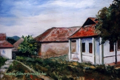 Nénike háza Rimócon 2002. 30×40cm, olaj, farost
