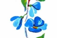 Kék virágos